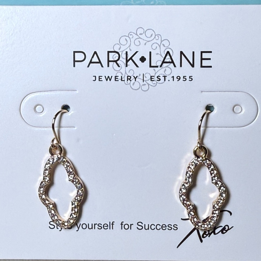 Park Lane Gold Pavé Dangle Earrings